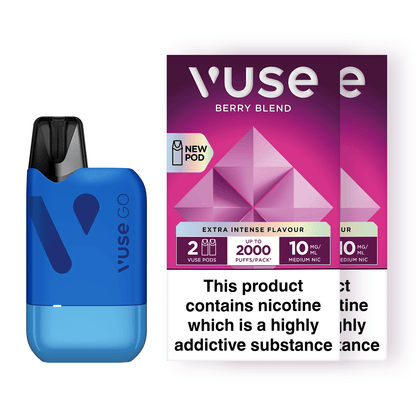 Vuse GO Reload Blue Raspberry & Vuse Pods vPro Bundle X2