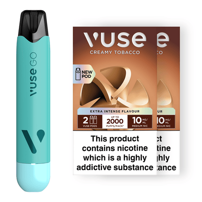 Vuse GO Reload Pen Mint Ice & Vuse Pods vPro Bundle X2