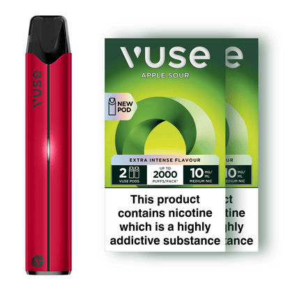 Vuse Pro Device Kit Red & Vuse Pods v-Pro Bundle X2