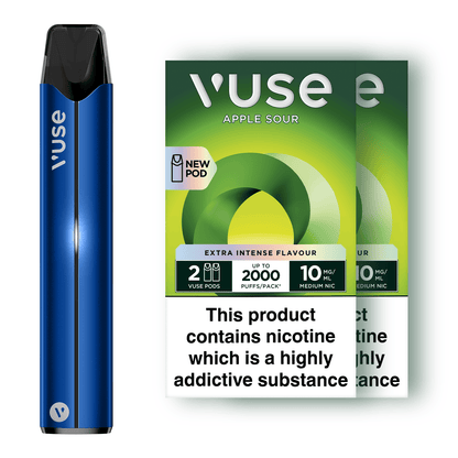 Vuse Pro Device Kit Blue & Vuse Pods v-Pro Bundle X2