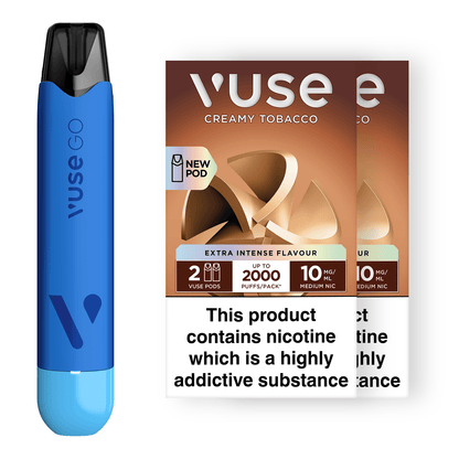 Vuse GO Reload Pen Blueberry Ice & Vuse Pods vPro Bundle X2