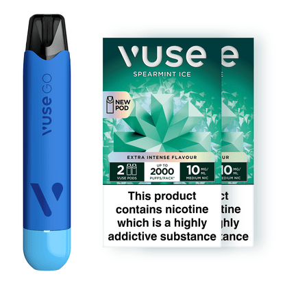 Vuse GO Reload Pen Blueberry Ice & Vuse Pods vPro Bundle X2