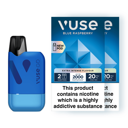 Vuse GO Reload Blue Raspberry & Vuse Pods vPro Bundle X2