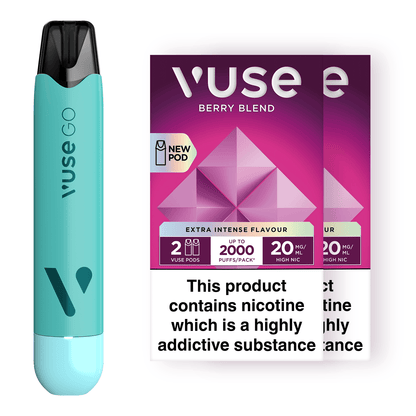 Vuse GO Reload Pen Mint Ice & Vuse Pods vPro Bundle X2