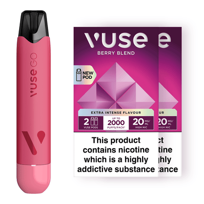 Vuse GO Reload Pen Strawberry Ice & Vuse Pods vPro Bundle X2