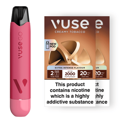 Vuse GO Reload Pen Strawberry Ice & Vuse Pods vPro Bundle X2