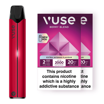 Vuse Pro Device Kit Red & Vuse Pods v-Pro Bundle X2