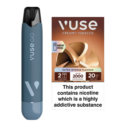 Vuse GO Reload Pen Creamy Tobacco & Vuse Pods vPro Bundle